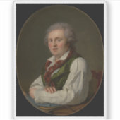 F.X. Fabre: Portrait von Laurent-Nicolas de Jouber Aufkleber (Vorderseite)