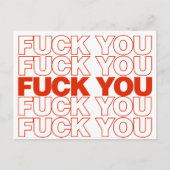 F You parody Postkarte (Vorderseite)