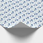 FA18 mit Cloud-Herz-Packpapier Geschenkpapier (Ecke)