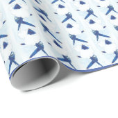 FA18 mit Cloud-Herz-Packpapier Geschenkpapier (Rolleneckpunkt)