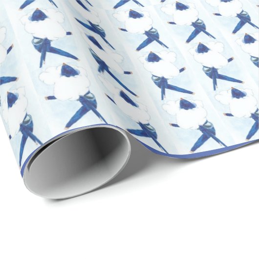 FA18 mit Cloud-Herz-Packpapier Geschenkpapier (Rolleneckpunkt)