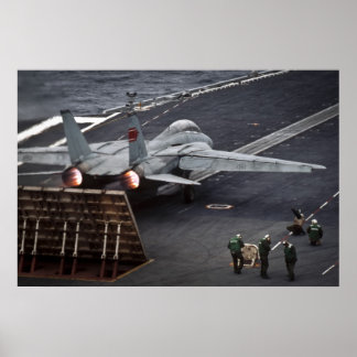 FA-18 hebt die USS Stennis ab Poster