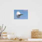 FA-18 Hornet Break Sound Barriere (7. Juli 1999) Poster (Küche)