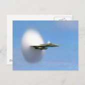 FA-18 Hornet Breaking Sound Barrier Postkarte (Vorne/Hinten)