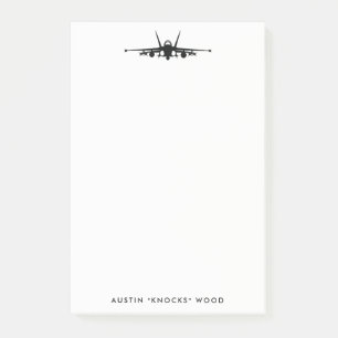 FA-18C Hornet personalisieren Post-It Note Pad Klebezettel