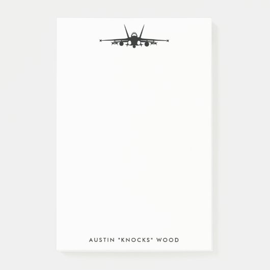 FA-18C Hornet personalisieren Post-It Note Pad Klebezettel (Vorderseite)