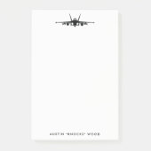 FA-18C Hornet personalisieren Post-It Note Pad Post-it Klebezettel (Vorderseite)