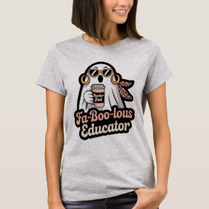 Fa-Boo-lous Erzieher Geist Lehrer Treibstoff Hallo T-Shirt