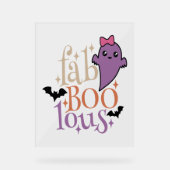 Fa BOO Lous Fa BOO Lous Halloween Ghost Acrylschild (Vorderseite)