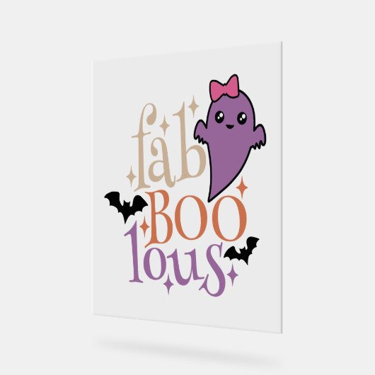 Fa BOO Lous Fa BOO Lous Halloween Ghost Acrylschild (Winkel)