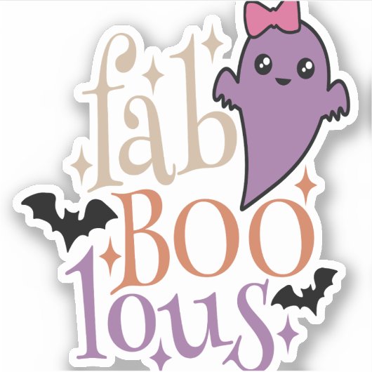 Fa BOO Lous Fa BOO Lous Halloween Ghost Aufkleber (Vorderseite)