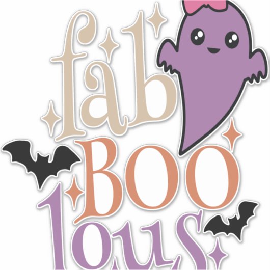 Fa BOO Lous Fa BOO Lous Halloween Ghost Aufkleber (Vorderseite)