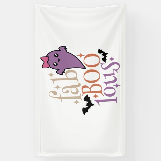 Fa BOO Lous Fa BOO Lous Halloween Ghost Banner (Vertikal)