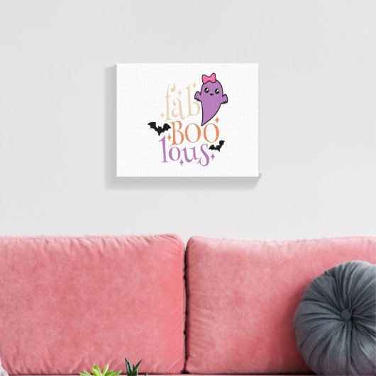 Fa BOO Lous Fa BOO Lous Halloween Ghost Leinwanddruck (Insitu (Wohnzimmer))
