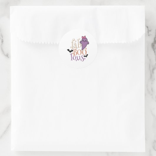 Fa BOO Lous Fa BOO Lous Halloween Ghost Runder Aufkleber (Tasche)