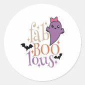 Fa BOO Lous Fa BOO Lous Halloween Ghost Runder Aufkleber (Vorderseite)