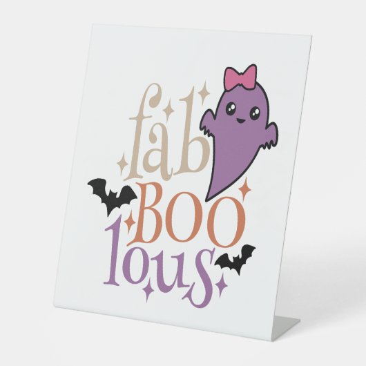 Fa BOO Lous Fa BOO Lous Halloween Ghost Sockelschild (Vorderseite)