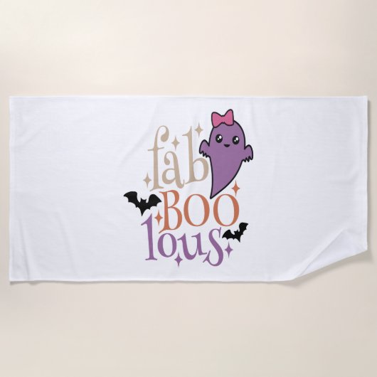 Fa BOO Lous Fa BOO Lous Halloween Ghost Strandtuch (Vorderseite)