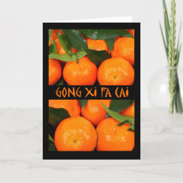 Fa Cai, Chinesisches Neujahrsfest, Mandarine der Feiertagskarte