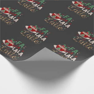 Fa Fa La La Latte Lustiger Weihnachten Santa Xmas Geschenkpapier