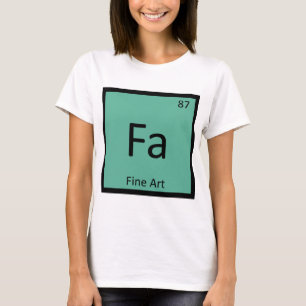 Fa - Fine Art Chemie Periodensystem Symbol T-Shirt