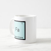 Fa - Für immer allein lustige Element Meme Chemie Kaffeetasse (Vorderseite Links)