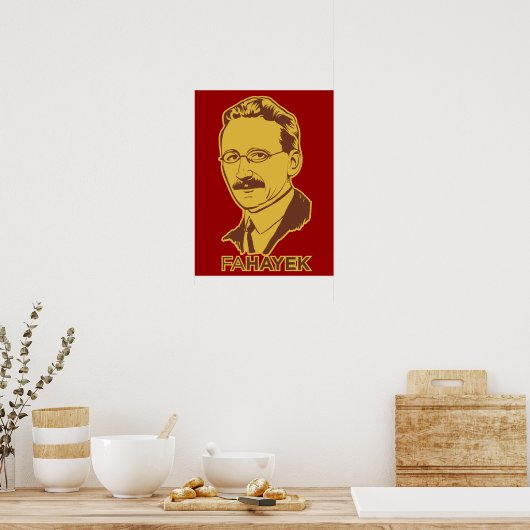 FA Hayek Poster (Küche)