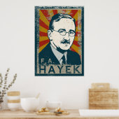 FA Hayek Poster (Küche)