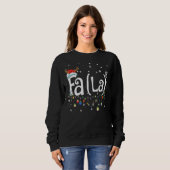Fa La 8  Christmas Santa Fa La Math Sweatshirt (Vorne ganz)