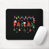 Fa (la) 8 Funny Christmas Lights Santa Fa La Math  Mousepad (Mit Mouse)