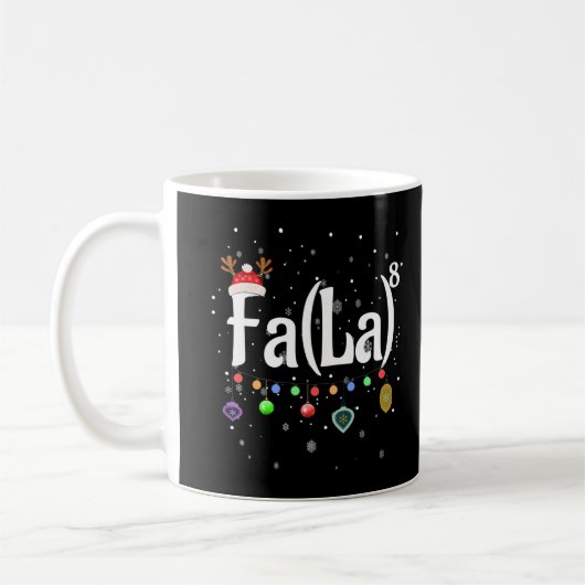 Fa (La)8 Funny Christmas Santa Fa La Math Geschenk Kaffeetasse (Links)