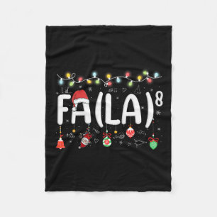 Fa (la)8 Funny Christmas Santa Fa La Math Lehrer Fleecedecke