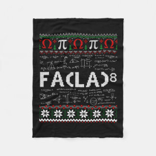 Fa (la)8 Funny Christmas Santa Fa La Math Lehrer Fleecedecke