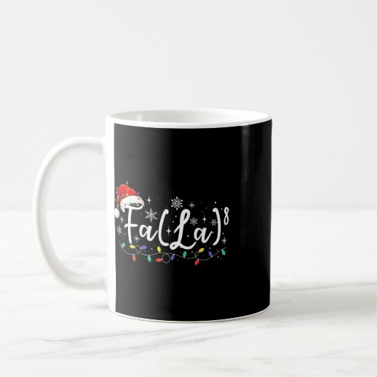 Fa (la)8 Funny Christmas Santa Fa La Math Lehrer Kaffeetasse (Links)
