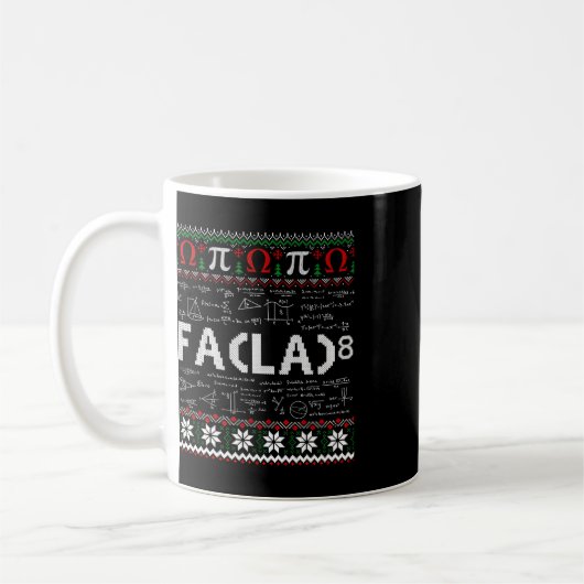 Fa (la)8 Funny Christmas Santa Fa La Math Lehrer Kaffeetasse (Links)