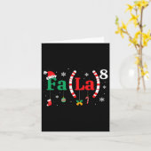 Fa (la)8 Funny Christmas Santa Fa La Math Lehrer Karte (Gelbe Blume)