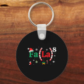 Fa (la)8 Funny Christmas Santa Fa La Math Lehrer Schlüsselanhänger (Vorderseite)