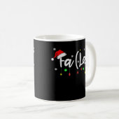 Fa (La)8 Funny Christmas Santa Fa La Math T - Shir Kaffeetasse (VorderseiteRechts)