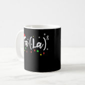 Fa (La)8 Funny Christmas Santa Fa La Math T - Shir Kaffeetasse (Vorderseite Links)