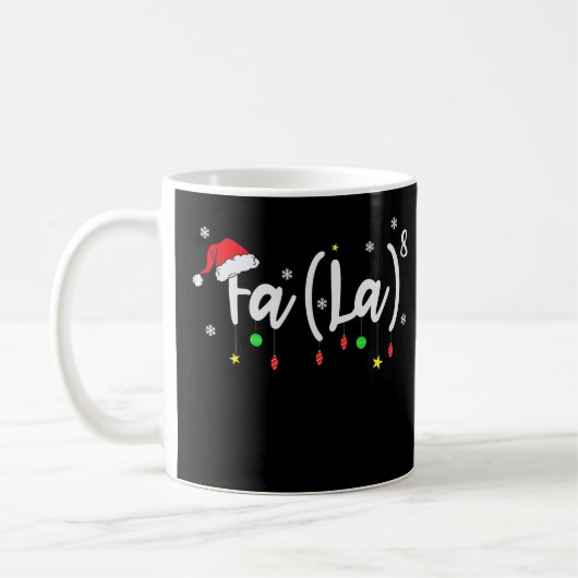 Fa (La)8 Funny Christmas Santa Fa La Math T - Shir Kaffeetasse (Links)