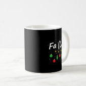 Fa (la) 8 Funny Christmas Santa Fa La Math Teacher Kaffeetasse (VorderseiteRechts)