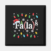 Fa (la) 8 Funny Christmas Santa Fa La Math Teacher Magnet (Vorne)