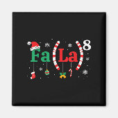 Fa (la)8 Funny Christmas Santa Fa La Math Teacher Magnet (Vorne)