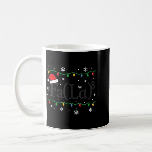 Fa (la) 8 Funny Math Teacher Christmas Ugly Sweate Kaffeetasse (Links)