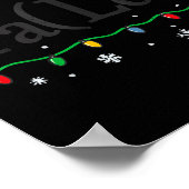 Fa (la) 8 Funny Math Teacher Christmas Ugly Sweate Poster (Ecke)