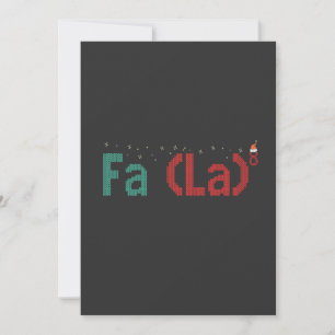 FA (LA)8 Funny Nerdy Math Weihnachtsgeschenk Einladung