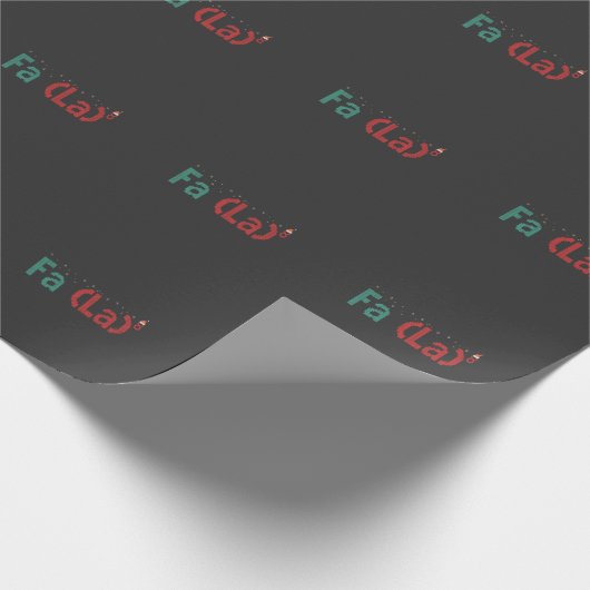 FA (LA)8 Funny Nerdy Math Weihnachtsgeschenk Geschenkpapier (Ecke)