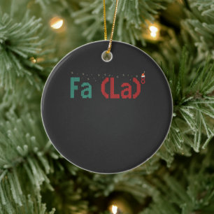 FA (LA)8 Funny Nerdy Math Weihnachtsgeschenk Keramik Ornament