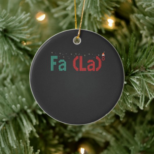 FA (LA)8 Funny Nerdy Math Weihnachtsgeschenk Keramik Ornament (Baum)