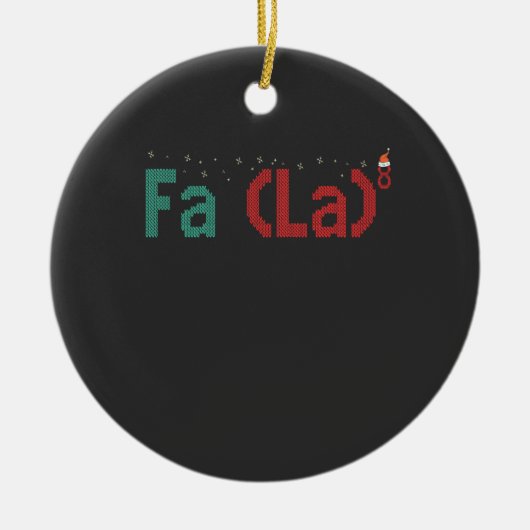 FA (LA)8 Funny Nerdy Math Weihnachtsgeschenk Keramik Ornament (Vorne)